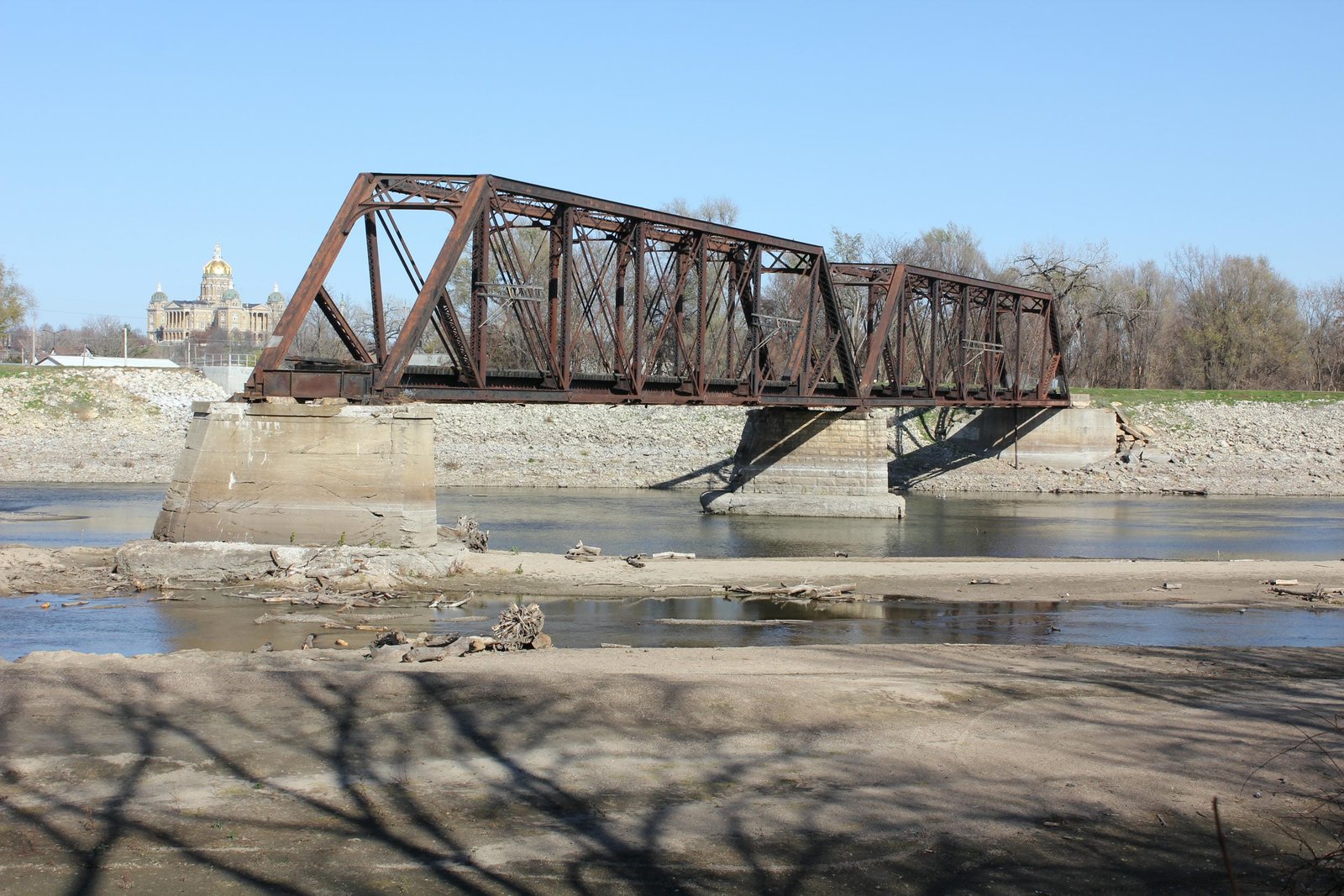 East span (span #1) and span #2 during demolition
